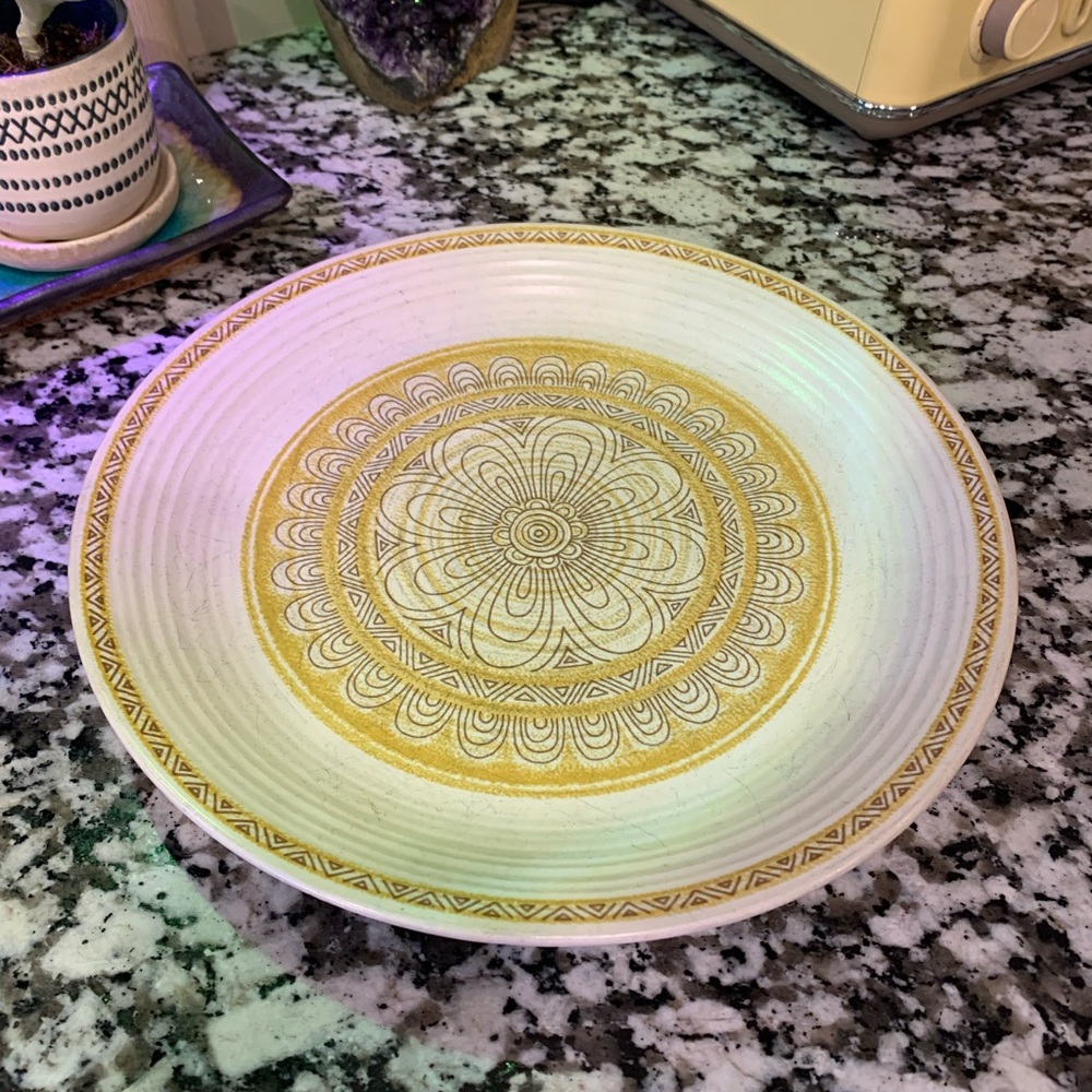 7 Plates Franciscan Ware Set of 7 Dinner Plates Hacienda Pattern Rare Find!